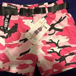 VIP Jeans Size 15/16 Never worn pink camo